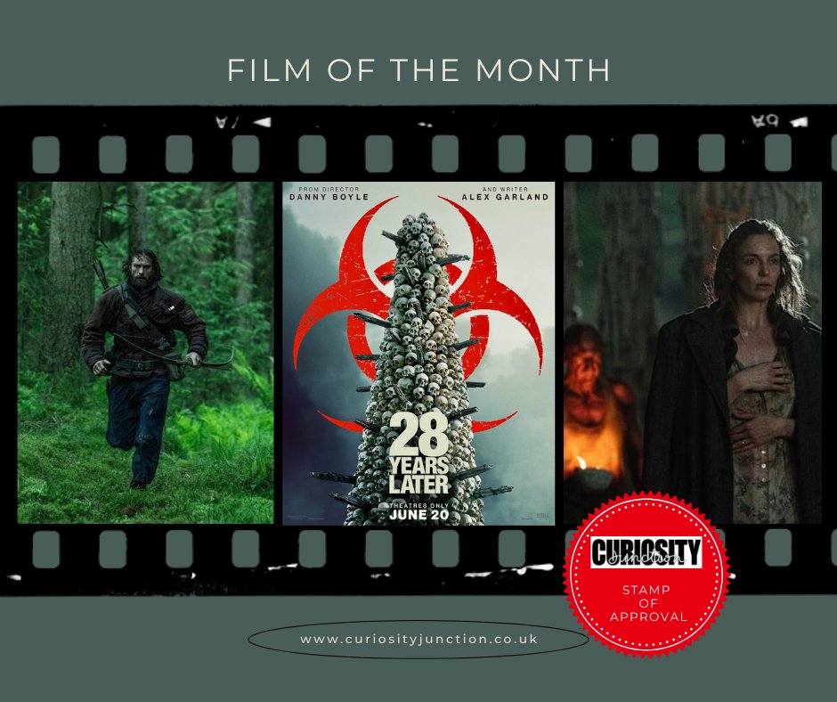 #28YearsLater our film of the month for June &amp; gets #Curiosityjunction #stampofapproval

Nostalgic, visceral, poetic, punchy, frightening &amp; heartbreaking, this film has it all! Boyle &amp; Garland have found a way to reignite indie horror for a global audience #film #filmofthemonth