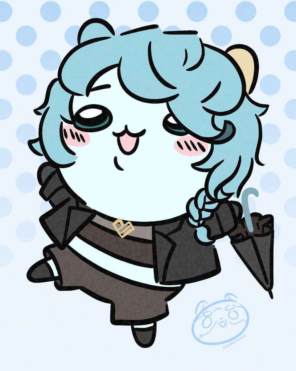 Im chiikawa -fied now! 🐻‍❄️

Im starting to like usagi more and more help-

I can't promise that I won't eat your food tho-

Thank you @/SabDrawsArt !

#MinoDoodle