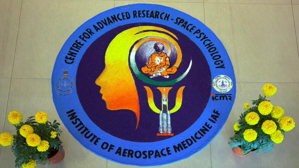 Kudos to the ICMR Centre for Advanced Research in Space Psychology at the Institute of Aerospace Medicine, whose rigorous work in selection, training &amp; psychological support of Gaganauts has been vital.