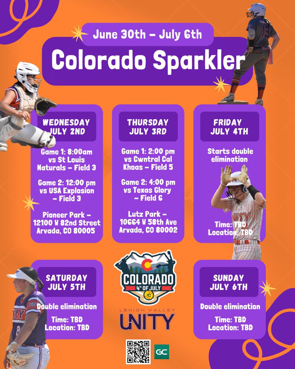 Looking forward to competing in the Colorado Sparkler tournament next week!! Here is my schedule for the tournament.