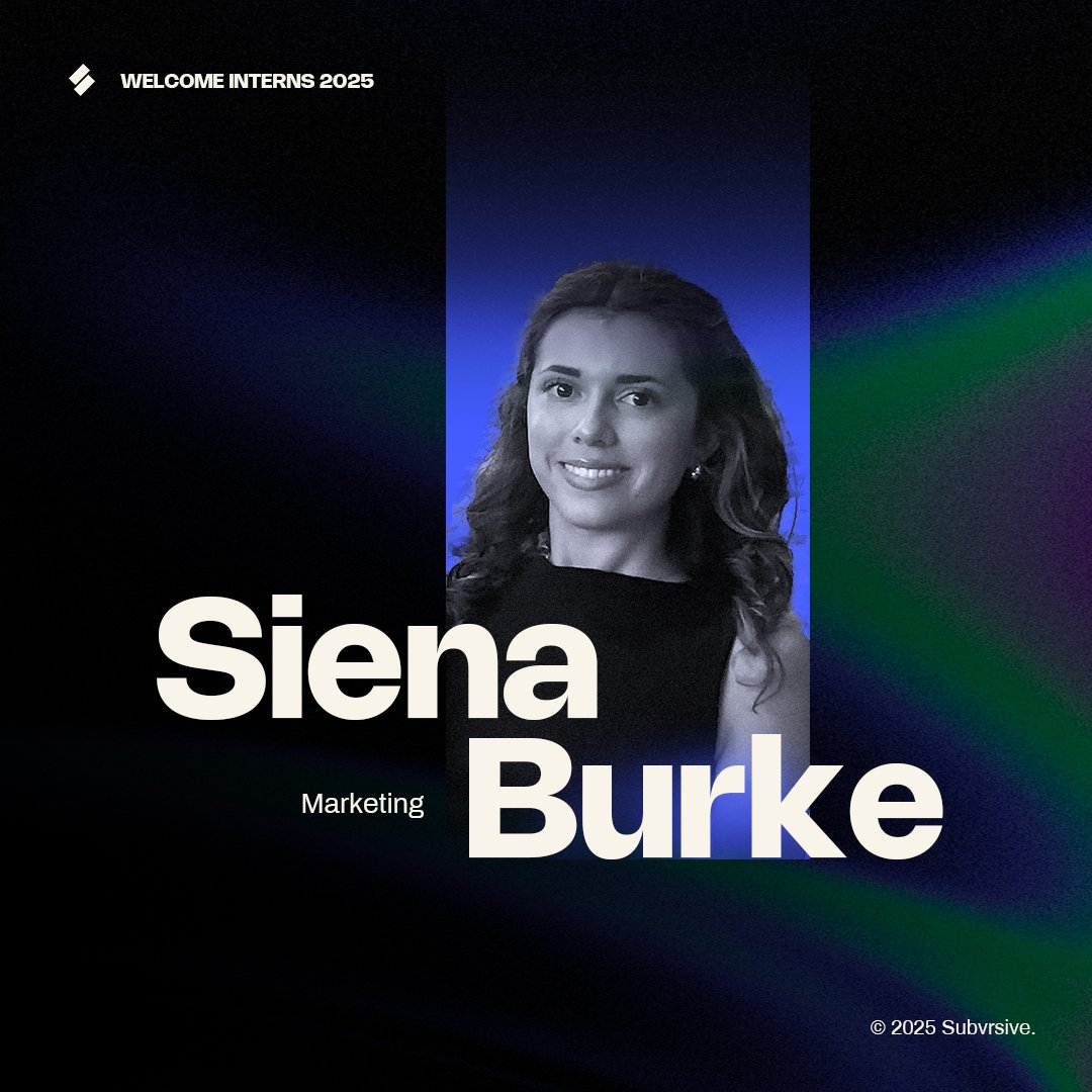 It’s intern season at Subvrsive! We want to welcome our two creative interns, Faith Williams our UX/tech Writer Intern and Sam Obuobi our Immersive 3D Intern. As well as our one Marketing Intern, Siena Burke. We look forward to a great summer! ☀️

#Internship #Summer2025
