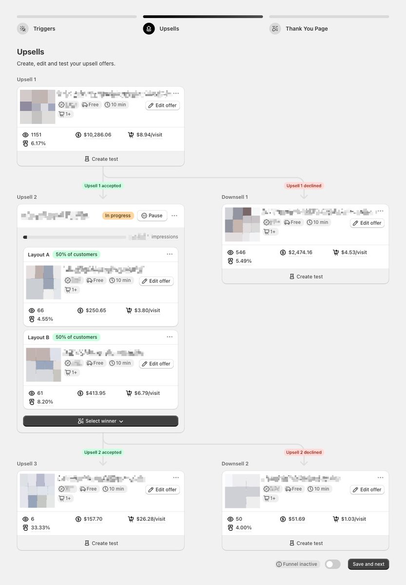 Armon_Sho's tweet image. Shipped a new @aftersell editor 👀

New merchants are already adding $2-5K/day.

What’s inside?
➕ 1-click upsells &amp;amp; downsells
 🧪 Multi-variate testing
 📈 Real time rev per visit

Have any feedback on the UI? Asking for a friend 🙂