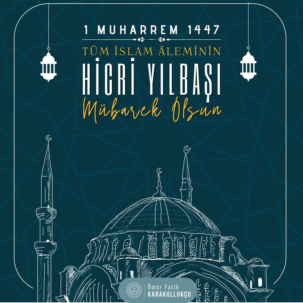 Milletimizin ve tüm İslam âleminin Hicri 1447’nci yılını en kalbî duygularla tebrik ediyor, yeni yılın ülkemize ve milletimize hayırlar getirmesini, insanlığın iyilik ve huzuruna vesile olmasını diliyorum.