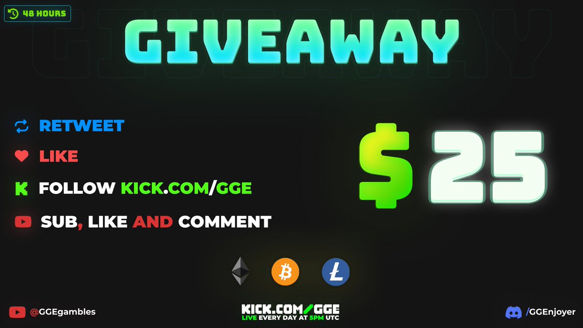 GGE Rewards (@ggerewards) on Twitter photo ๐ฐNEW $25 CRYPTO GIVEAWAY๐ฐ
โ
Follow <a href="/GGERewards/">GGE Rewards</a> <a href="/GGEnjoyer/">GGE</a> <a href="/GGEUpdates/">GGE Updates</a>
โ
Join The Discord! (discord.gg/GGEnjoyer)
โ
Watch The Video, Subscribe, Like & Comment!
๐Winner Rolled in 48Hrs๐
Watch The Video Here: youtu.be/xMZH2OWN8jk
#giveaway #eth #ltc #BTC #free ๐ฐNEW $25 CRYPTO GIVEAWAY๐ฐ
โ
Follow <a href="/GGERewards/">GGE Rewards</a> <a href="/GGEnjoyer/">GGE</a> <a href="/GGEUpdates/">GGE Updates</a>
โ
Join The Discord! (discord.gg/GGEnjoyer)
โ
Watch The Video, Subscribe, Like & Comment!
๐Winner Rolled in 48Hrs๐
Watch The Video Here: youtu.be/xMZH2OWN8jk
#giveaway #eth #ltc #BTC #free