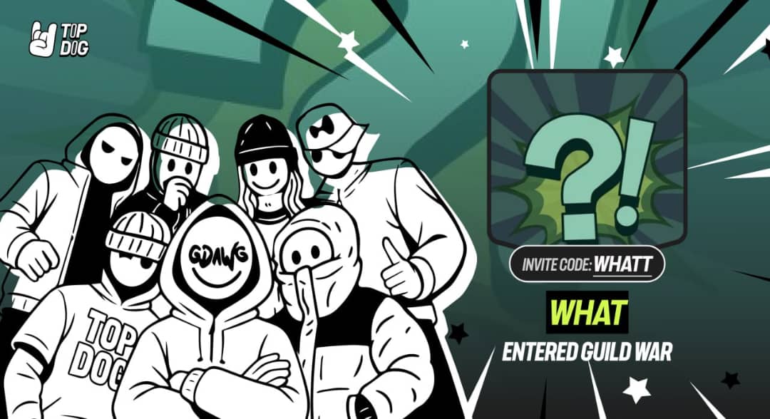 <a href="/WhatTheNFT_/">ЩΉΛƬ?!</a> X <a href="/topdog_perp/">TopDog 🤘</a>

The Guild War has a new contestant!!

Become part of our guild and enjoy 5% cashback with every trade and also secure your spot in the upcoming NFT drop.
The 2nd week of the TopDog Points program has started. It’s time to earn RESPECT as a team.