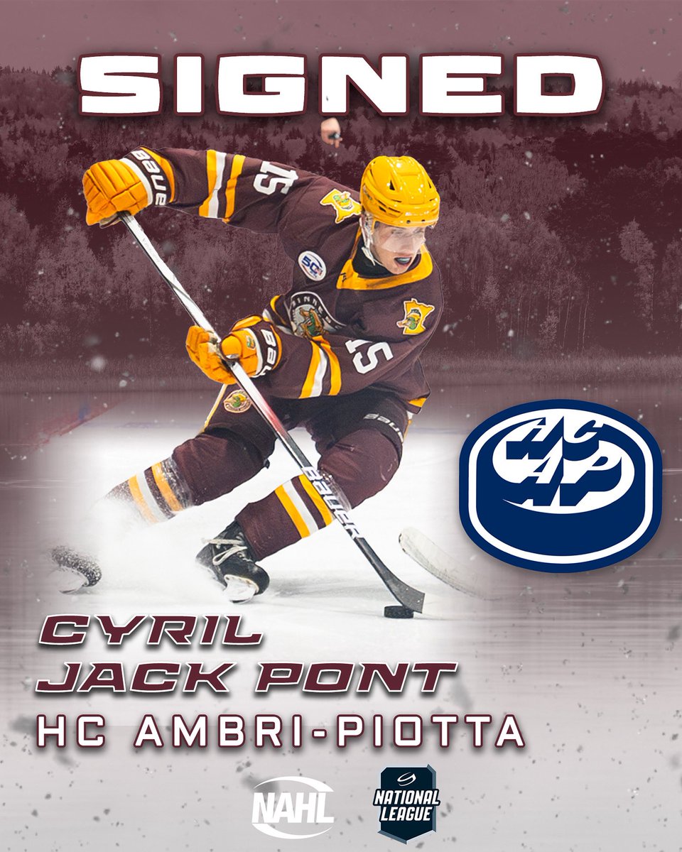 Big congrats to Cyril Jack Pont! He’s officially signed with HC Ambrì-Piotta of the Swiss National League!
#Signed #NAHL #FearTheFlock #NationalLeague