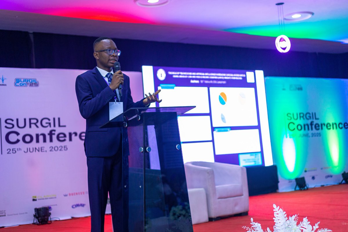 Glycerol_'s tweet image. Honored to have presented my research abstract as a 200L medical student and emerged winner of the Prof. Adesoji Ademuyiwa’s Cash Prize for Best Oral Presentation.
Grateful for the opportunity and the support.
On to the next!

#SURGILCon25 
#BeyondtheOR
