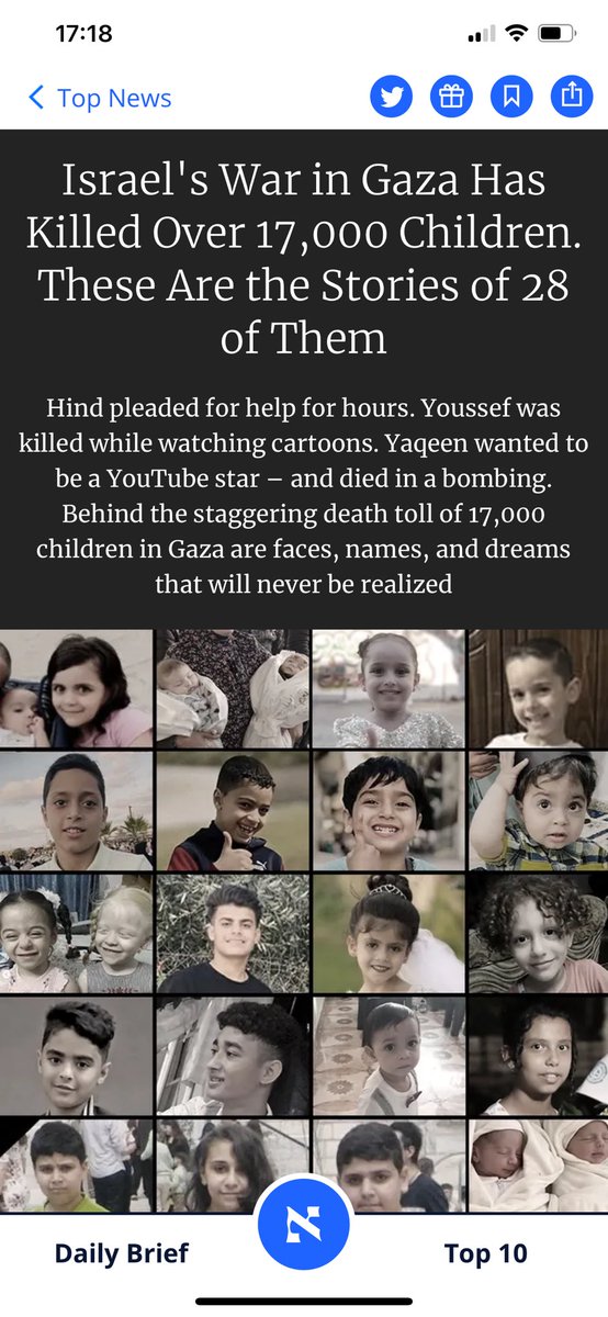 Israel's war in Gaza has killed over 17,000 children. These are the stories of 28 of them haaretz.com/israel-news/20…