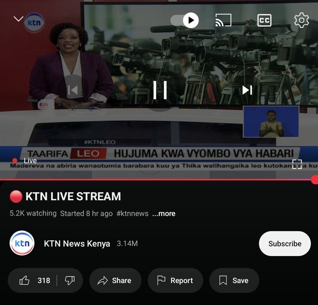 Over 140k people are streaming Citizen tv live.
KTN News only 5.2k are streaming live.