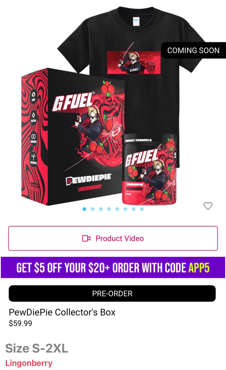 THECRAZEDJAY's tweet image. The new #GFUEL x #Pewdiepie Collection is out now! 👀

Make sure you use code JAY to save up to 30% off at checkout! 🫡
