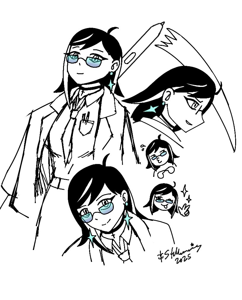 _Stellamarius_'s tweet photo. Some more character sketches of my sona! ✨
(she's kinda really fun to draw)
#characterdesign #sketches https://t.co/vSMxO1Xqyc