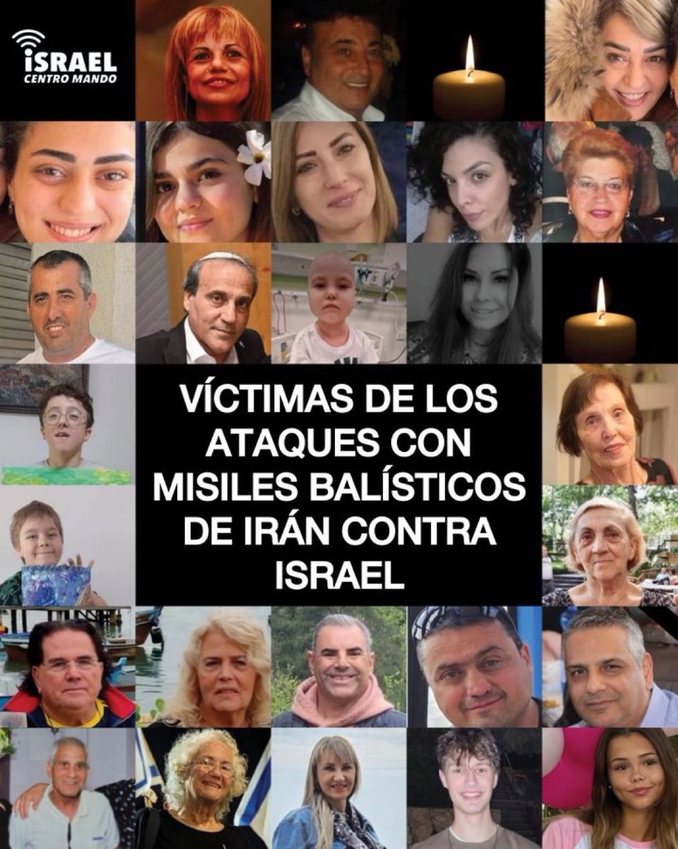 GabyLob's tweet photo. Estos son los 28 inocentes asesinados en Israel por misiles balísticos iraníes durante la guerra Irán–Israel.

🕯️ Que sus memorias sean una bendición. https://t.co/tGsdkencgR