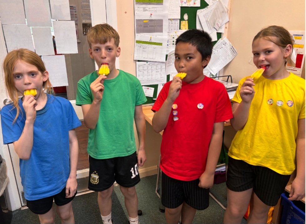 A great sports day today. Thank you everyone for your support 🏆
And thanks to the Friends for the ice-lollies - they were definitely appreciated 🤩
