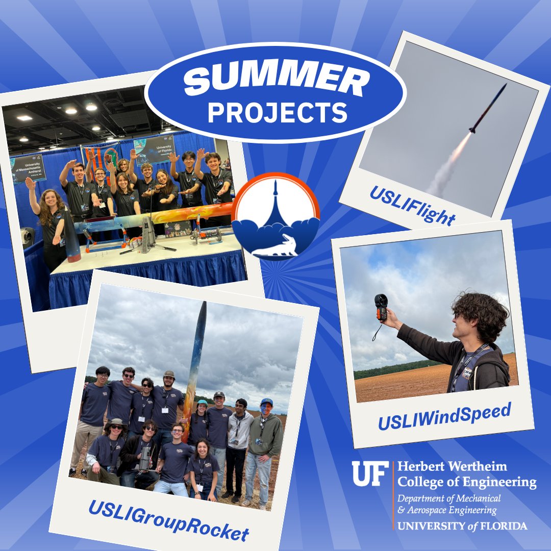 🚀 Summer Spotlight: UF’s Swamp Launch Rocket Team crushed it at NASA’s USLI, launching Drop It Like It’s H.O.T. to 4,697 ft!🎯🔥

Led by new president Reid McAdam, the team now sets sights on ESRA’s IREC! 🛰️

#UFMAE #SwampLaunch #GatorEngineers #NASAUSLI #SummerProjects