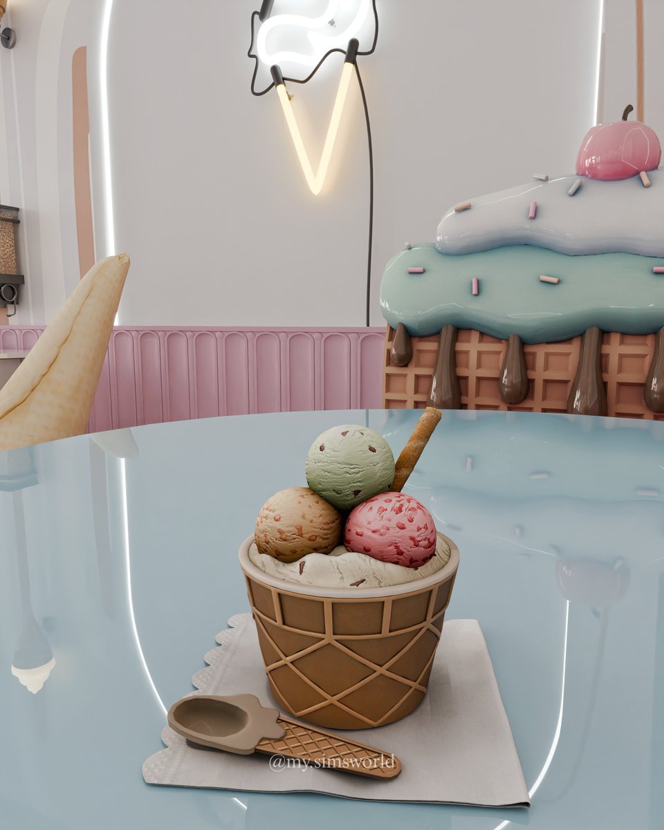 Ice Cream Shop Blender Scene 🍦🍨
Link in bio!!

-------------------
#blender #blendercommunity #Blender3D #blenderrender #blenderscene #decor #decoration #design #interiordesign #store #shop #ICECREAM #Parlour #parlor #summer