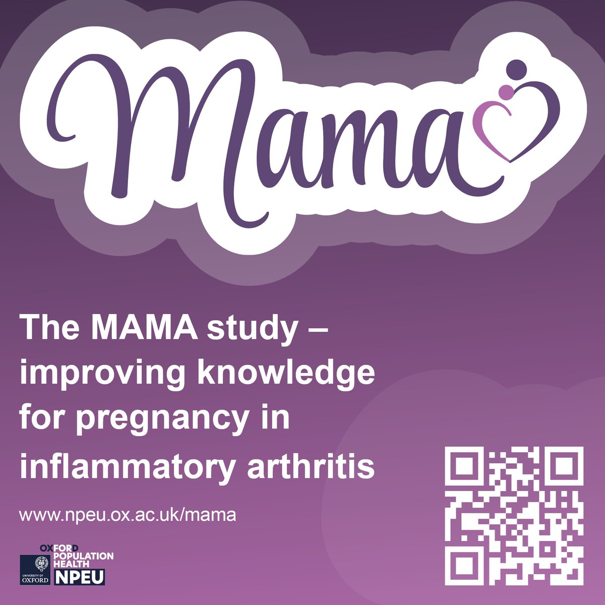 BSR (@rheumatologyuk) on Twitter photo If you see women with inflammatory arthritis who are pregnant or planning a pregnancy, the MAMA Study may be recruiting at an obstetric unit near you.
To find out what is happening, visit <a href="/TheMAMAStudy/">MAMA Study</a>, npeu.ox.ac.uk/mama, or email mama@npeu.ox.ac.uk. <a href="/NPEU_CTU/">NPEU</a> <a href="/NPEU_Oxford/">NPEU-Oxford</a> If you see women with inflammatory arthritis who are pregnant or planning a pregnancy, the MAMA Study may be recruiting at an obstetric unit near you.
To find out what is happening, visit <a href="/TheMAMAStudy/">MAMA Study</a>, npeu.ox.ac.uk/mama, or email mama@npeu.ox.ac.uk. <a href="/NPEU_CTU/">NPEU</a> <a href="/NPEU_Oxford/">NPEU-Oxford</a>