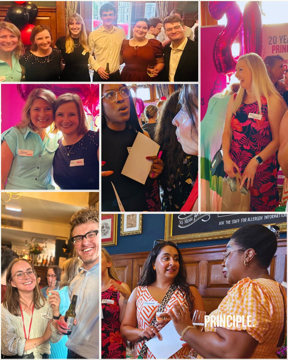 PrincipleTweets's tweet photo. Yesterday we celebrated two decades of impact, bringing together clients, friends, and colleagues. A big thank you to everyone who came and celebrated with us. Here’s to the next chapter and even more powerful ideas for good. 🎉 #20YearsOfImpact #PolicyForChange #SocialEnterprise https://t.co/GoUtWzRugU