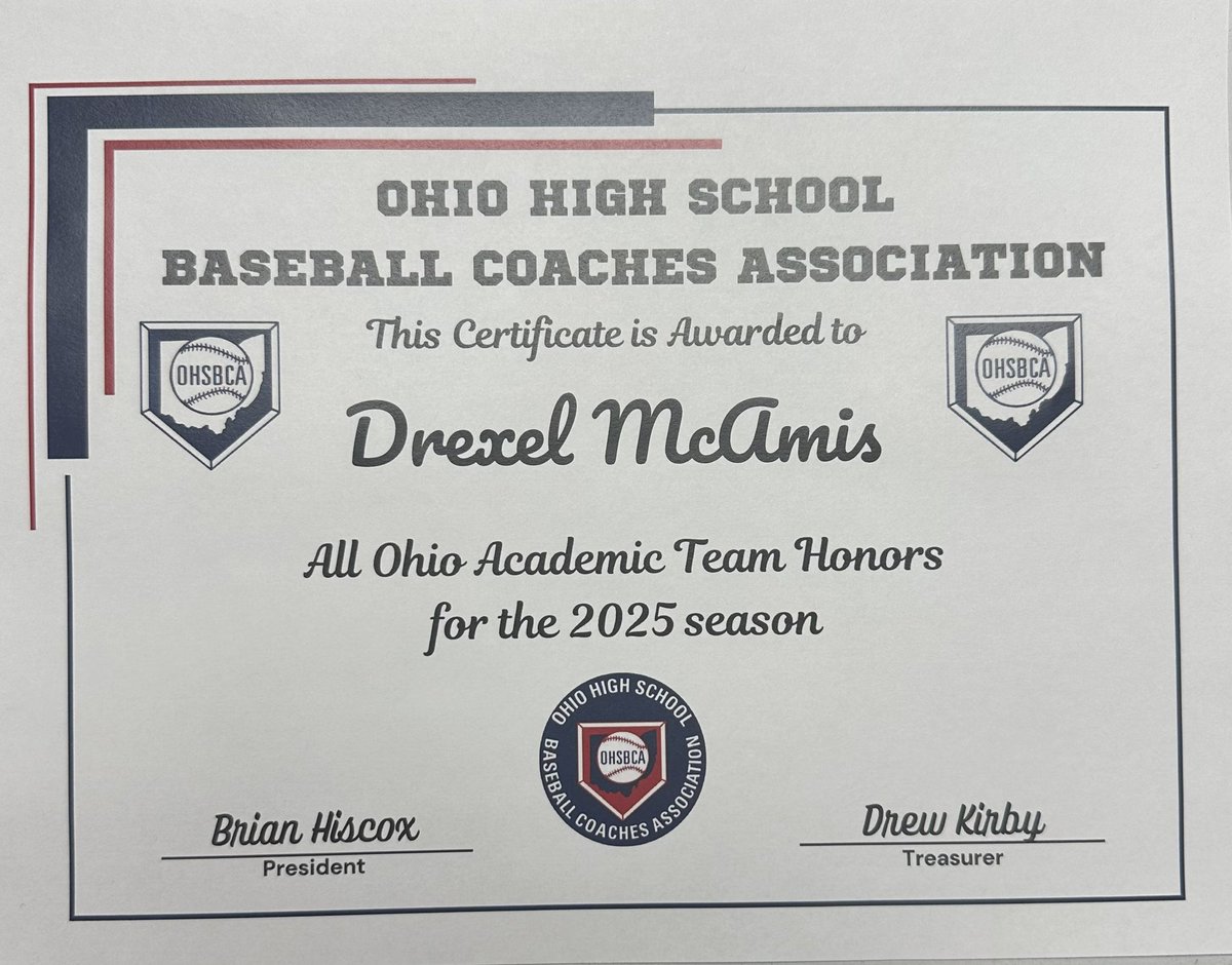 2025 OHSBCA Academic All Ohio Honors

Congratulations fellas! Proud of you!