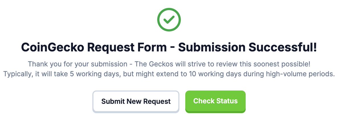 Just submitted $BURN supply verification to CoinGecko ✅

After weeks working with CMC, we know what they look for.

CMC says they’ll verify within ~30 hours if all checks out — or show self-reported data if not yet verified.

Now it’s up to the Geckos 👀🔥