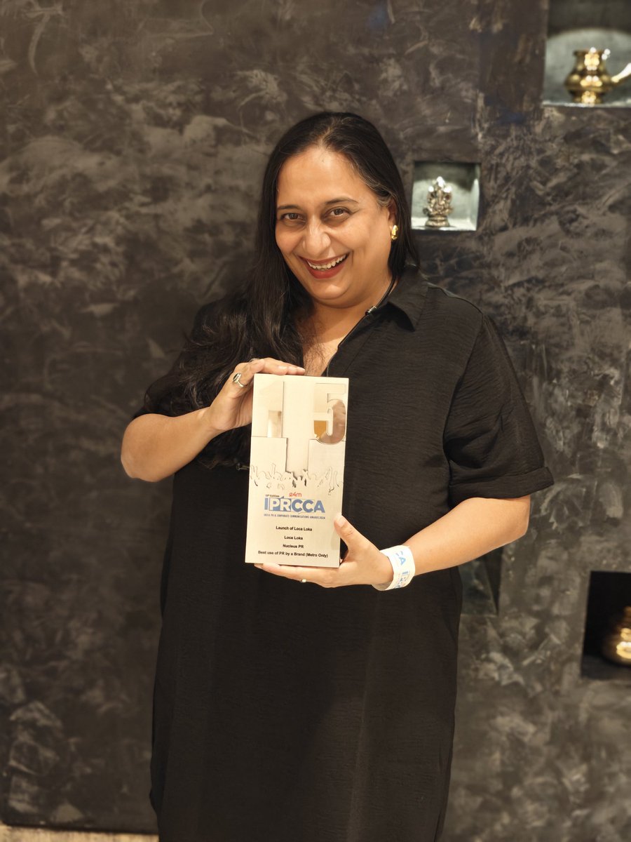 NucleusPR (@nucleus_pr) on Twitter photo Silver Today 🤍
At <a href="/e4mtweets/">exchange4media group</a> 's #IPRCCA 2025 awards for our work on #LocaLokaTequila.
#pr #publicrelations #pragency #praward #prwin Silver Today 🤍
At <a href="/e4mtweets/">exchange4media group</a> 's #IPRCCA 2025 awards for our work on #LocaLokaTequila.
#pr #publicrelations #pragency #praward #prwin