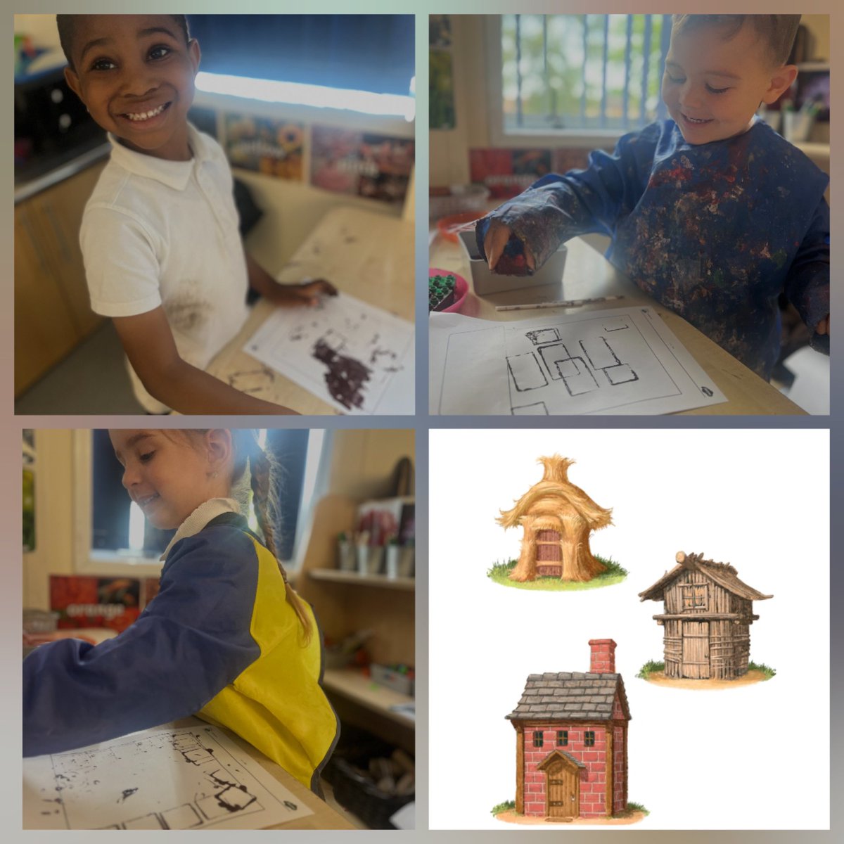 Nursery have been so busy creating houses from The Three Little Pigs, we used paint, straws and sticks to create the different houses 😊🐷🏠 <a href="/GrangeMissWri/">MissWright</a> <a href="/GrangeMrsJ/">@GrangeEYS</a> <a href="/GrangeMissA/">GrangeMissA</a> <a href="/GrangeMrsMcG/">Mrs McGilloway</a>