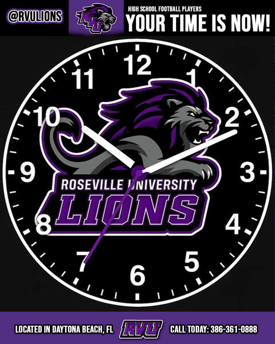 Roseville University (@rosevillelions1) on Twitter photo π£ Football Players & Parents!
Roseville University is recruiting for the 2025 season!
We need: 2 OC, 5 OL, 5 DL, 5 LB, 5 WR, 2 TE
π Classes 2023β2025 | Ages 17β21
πDaytona Beach, FL
π Call today: 386-361-8088
<a href="/DeLand_FB/">DeLand Football</a> <a href="/DeLand_Football/">DeLand Football</a>
<a href="/BokeyFootball/">Bokey Football</a> <a href="/Recruit_Bokey/">Seminole HS Recruiting - Sanford, FL</a> π£ Football Players & Parents!
Roseville University is recruiting for the 2025 season!
We need: 2 OC, 5 OL, 5 DL, 5 LB, 5 WR, 2 TE
π Classes 2023β2025 | Ages 17β21
πDaytona Beach, FL
π Call today: 386-361-8088
<a href="/DeLand_FB/">DeLand Football</a> <a href="/DeLand_Football/">DeLand Football</a>
<a href="/BokeyFootball/">Bokey Football</a> <a href="/Recruit_Bokey/">Seminole HS Recruiting - Sanford, FL</a>