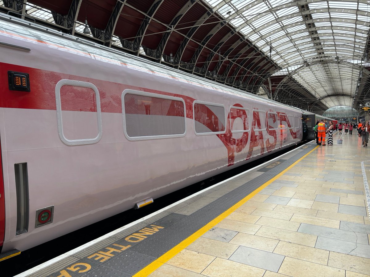 The train is here!  Today after what started as an idea in a meeting room, we're finally launching Inspiration, an exhibition train set to tour the country for the anniversary year.   

Inside you'll find interactive exhibits and displays, more on the history of rail and uncover