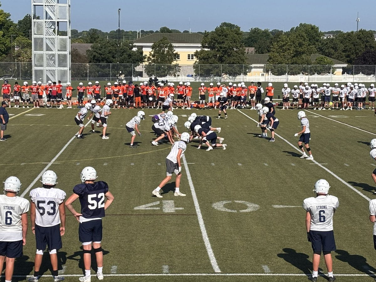 OEFootballboost's tweet image. Your Hawks hit the field today for their first scrimmage this season. All teams participated and made every rep count! The countdown to regular season is on. #HawkPride