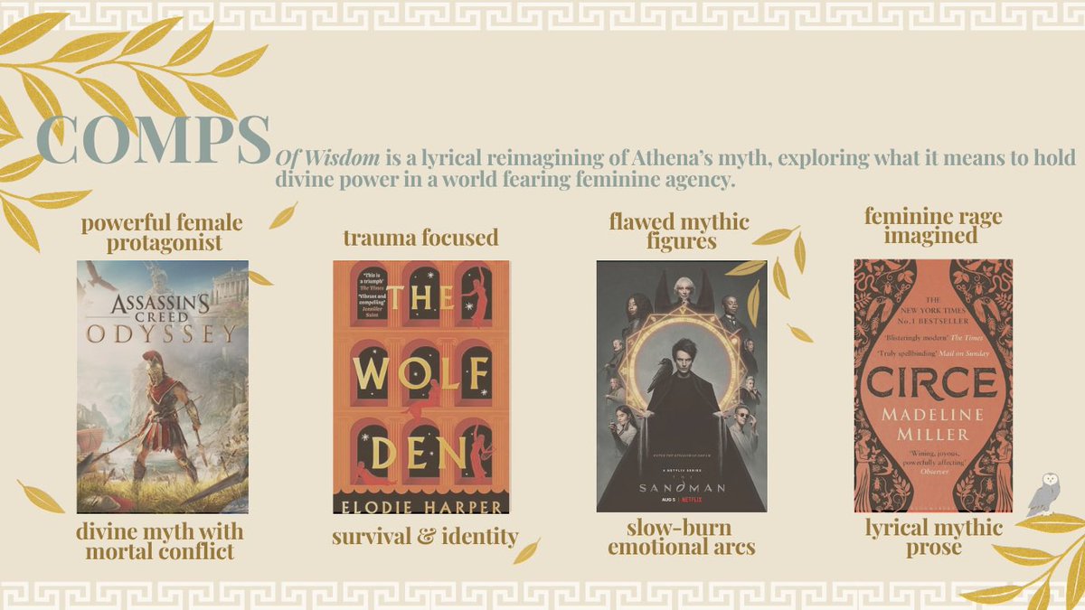 Hannah_Authorr's tweet photo. ‘Sing, goddess…’ 

you can now add ‘of wisdom’ to your tbr on @goodreads and @thestorygraph 👀🦉✨

https://t.co/kNm5cU7159

#WritingCommunity #agentsguide #readersguide https://t.co/PWiFuMeHaI