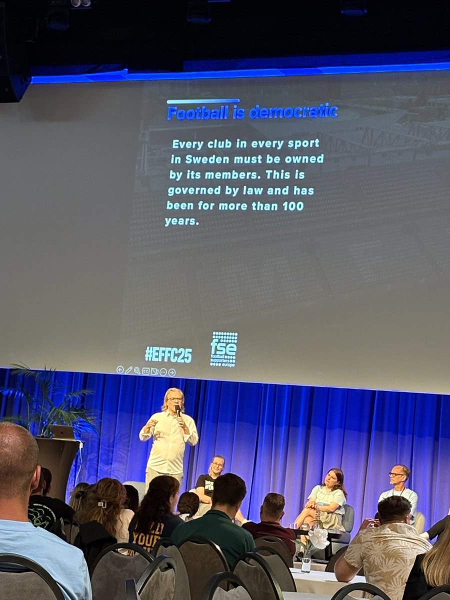 Mathias Johansson (@mattis1973) on Twitter photo European football fans congress inledd. Så viktigt att denna inrättelse finns och en av de viktigaste talesmännen för vad svensk fotboll står för och alltid ska stå för är nu på scenen och lär Europa vad fotboll är. Football is demokratic. Heja <a href="/tonyernstesq/">tonyernstesq</a> European football fans congress inledd. Så viktigt att denna inrättelse finns och en av de viktigaste talesmännen för vad svensk fotboll står för och alltid ska stå för är nu på scenen och lär Europa vad fotboll är. Football is demokratic. Heja <a href="/tonyernstesq/">tonyernstesq</a>