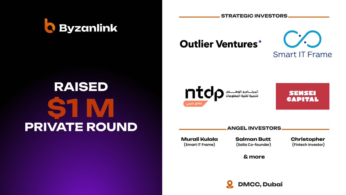byzanlink's tweet image. Excited to announce that Byzanlink has raised $1M to build institutional-grade infrastructure for tokenized finance.

Grateful to our early backers who believe in bringing real-world assets on-chain with transparency, automation, and access at the core.

More here 👇

🔗…