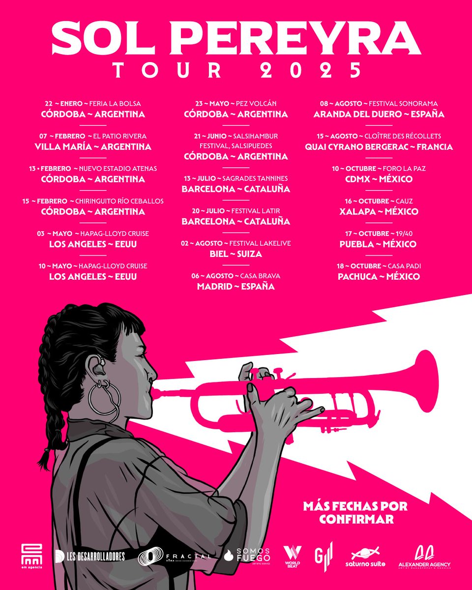 Sigue el tour 2025 con todo! España, Suiza,Francia, México, Argentina, ¿dónde nos vemos?