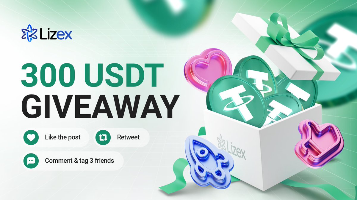 🎉 300 USDT GIVEAWAY 🎁

Three lucky winners will get 💸
Don’t miss your chance!

To enter:
✅ Like this post
🔁 Retweet
💬 Comment &amp; tag 3 friends

📅 Ends on July 3, 2025

#Lizex #CryptoGiveaway #USDT