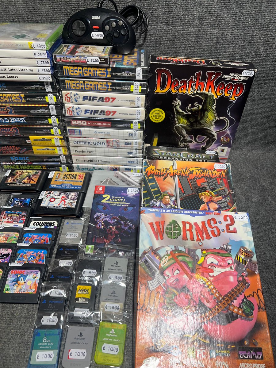 📦 ¡Nuevas entradas en Retro Game Valencia!

🎮 Juegos de PS2, Mega Drive, Game Boy, DS y PC
🔥 Pokémon, Dragon Ball, Donkey Kong, Worms 2, StarCraft, Sonic...
🧩 Accesorios, tarjetas de memoria y Digivice originales
📍 ¡Todo ya disponible en tienda!