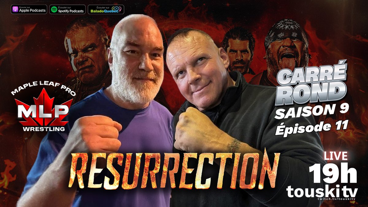 carreoldschool's tweet photo. 19h LIVE sur @touskitv
>>> https://t.co/Cg5WscKEgv
S09 - EP11: Resurrection de @MapleLeafPW avec Carl Leduc @SizeThatHurts et @PCOisNotHuman
#lutte #catch #carrerond #mapleleafprowrestling #resurrection #pcoisnothuman
Billetterie Resurrection: https://t.co/zcKC1pama6 https://t.co/TwMmLCphxA