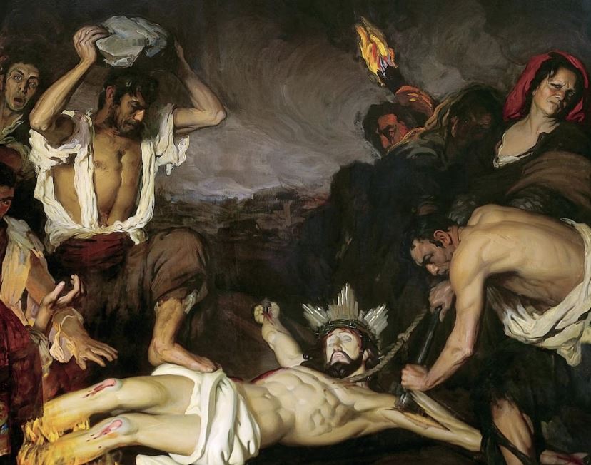 Son muchos los mensajes privados recibidos preguntándome por la intrahistoria de la obra “TURBA SIN DIOS” del pintor granadino Francisco Soria Aedo sobre la que posteaba ayer.

Por ello, hoy ampliaré la información al respecto de esta impactante pintura.

La descubrí hace unos