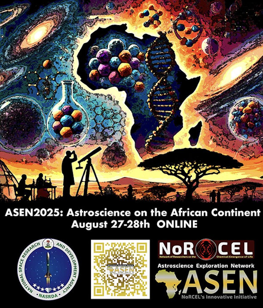 All community is invited Astroscience on the African continent <a href="/jp_offclastro/">ASTRO JAPAN OFFICIAL</a> <a href="/NASAAstrobio/">ARCHIVED – NASA Astrobiology</a> <a href="/C_Astrobiologia/">Centro Astrobiología</a> <a href="/IAstrobiologia/">ASTROBIOLOGÍA</a> <a href="/REDESPA1/">Red Española de Planetología y Astrobiología</a> <a href="/GrupoGcpa/">Ciencias Planetarias Y Astrobiología GCPA</a> <a href="/ABC_astrobio/">アストロバイオロジーセンター</a> @iaunam <a href="/IAM_UdeG/">Instituto de Astronomía y Meteorología</a> <a href="/OriginsoflifeN/">Origins of Life Research at NCBS Bangalore</a> <a href="/CRC392MolEvo/">Molecular Evolution in Prebiotic Environments</a> <a href="/PrebioticChem/">Prebiotic Chemistry</a> <a href="/SOMAmexico/">SOMA</a> <a href="/issol_society/">ISSOL Society</a>