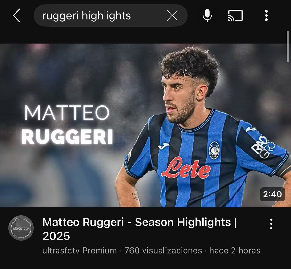 Así es, ¿Cómo supiste que me vi