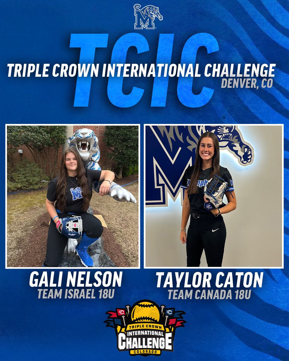 Memphis Softball (@memphissoftball) on Twitter photo Best of luck to <a href="/GaliNelson1/">Gali Nelson</a> and <a href="/TaylorCaton13/">Taylor Caton</a> as they represent their nations at TCIC this weekend 👏
#GoTigersGo Best of luck to <a href="/GaliNelson1/">Gali Nelson</a> and <a href="/TaylorCaton13/">Taylor Caton</a> as they represent their nations at TCIC this weekend 👏
#GoTigersGo