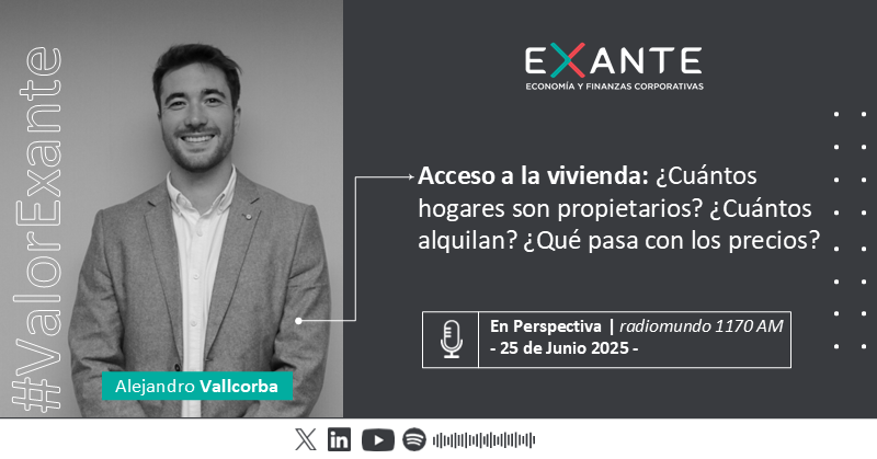 Exante (@exante_uy) on Twitter photo Entrevista🎙| "Aunque en dólares han subido, el precio medio de la vivienda y de los alquileres medido en términos reales muestra una tendencia a la baja desde hace varios años".
<a href="/AleVallcorba/">Alejandro Vallcorba</a> en <a href="/enperspectivauy/">En Perspectiva</a> Entrevista🎙| "Aunque en dólares han subido, el precio medio de la vivienda y de los alquileres medido en términos reales muestra una tendencia a la baja desde hace varios años".
<a href="/AleVallcorba/">Alejandro Vallcorba</a> en <a href="/enperspectivauy/">En Perspectiva</a>