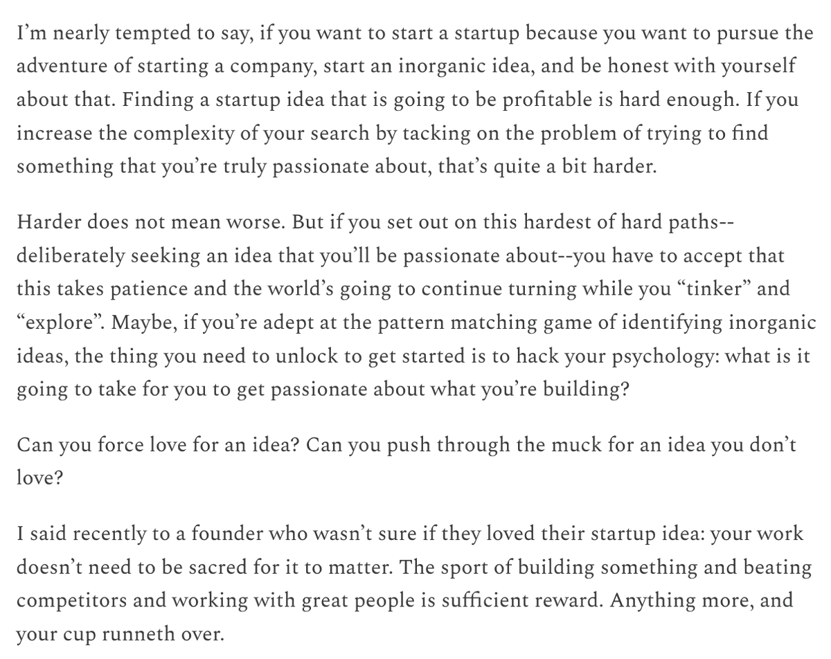 pzakin's tweet image. I wrote this back in 2019 when I was trying to figure out what my next startup was going to be. One of the more surprising realizations I had from the ensuing startup journey: I wasn't nearly as mercenary as I thought I was.
After Macro hit a wall and we went through a pivot…