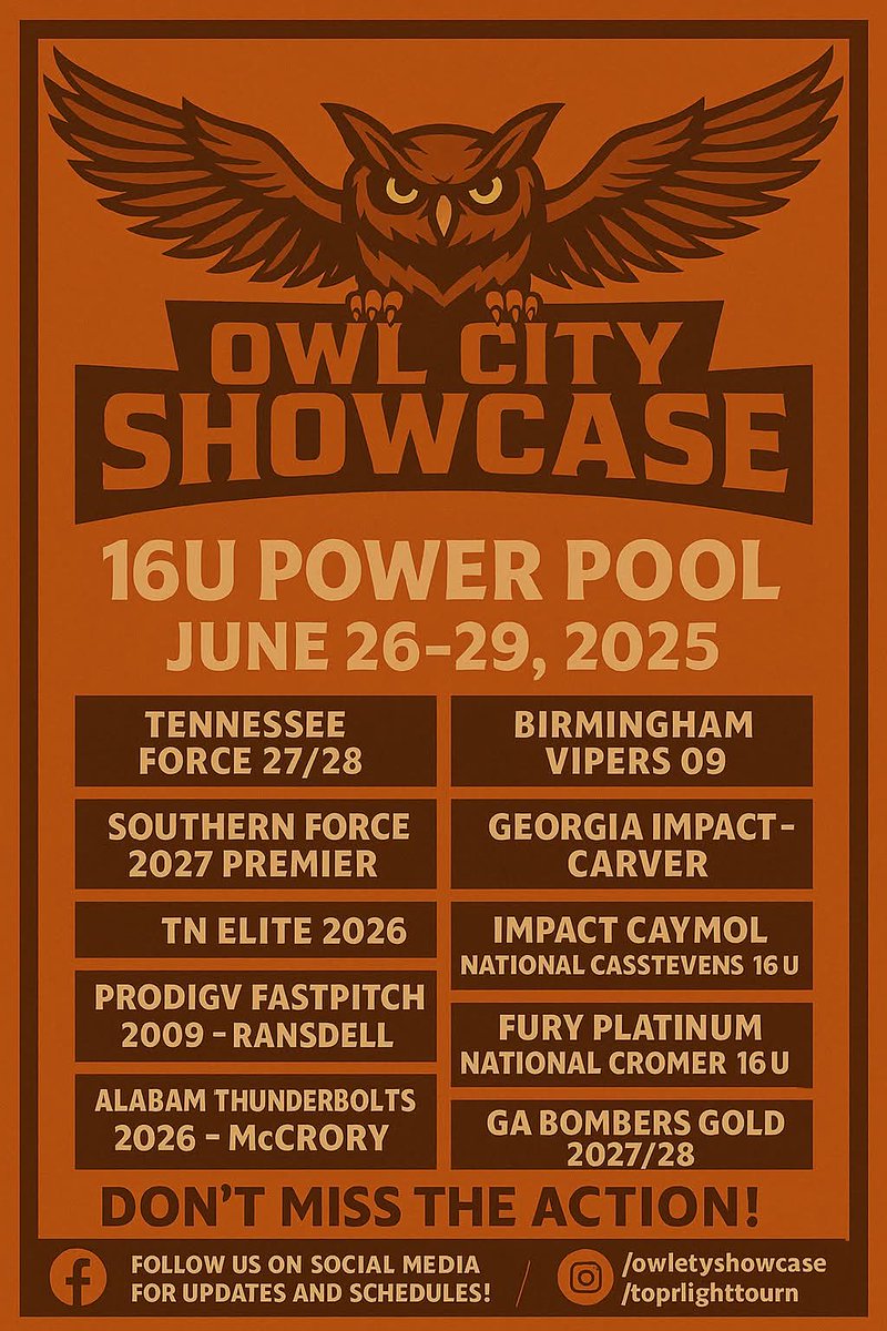 TNForce09's tweet photo. Headed to Dalton, GA this weekend to face some of the best in the region!!!

💪 Owl City Showcase Power Pool
📍 Heritage Point Park
⏰ Friday, June 27: 
10:10 on F6 
1:30 on F7
⏰ Saturday, June 28: 
10:10 on F7
11:50 on F6
⏰ Sunday, June 29: 
Power Pool bracket - 8 am on F4 https://t.co/zRsT0vJF2J