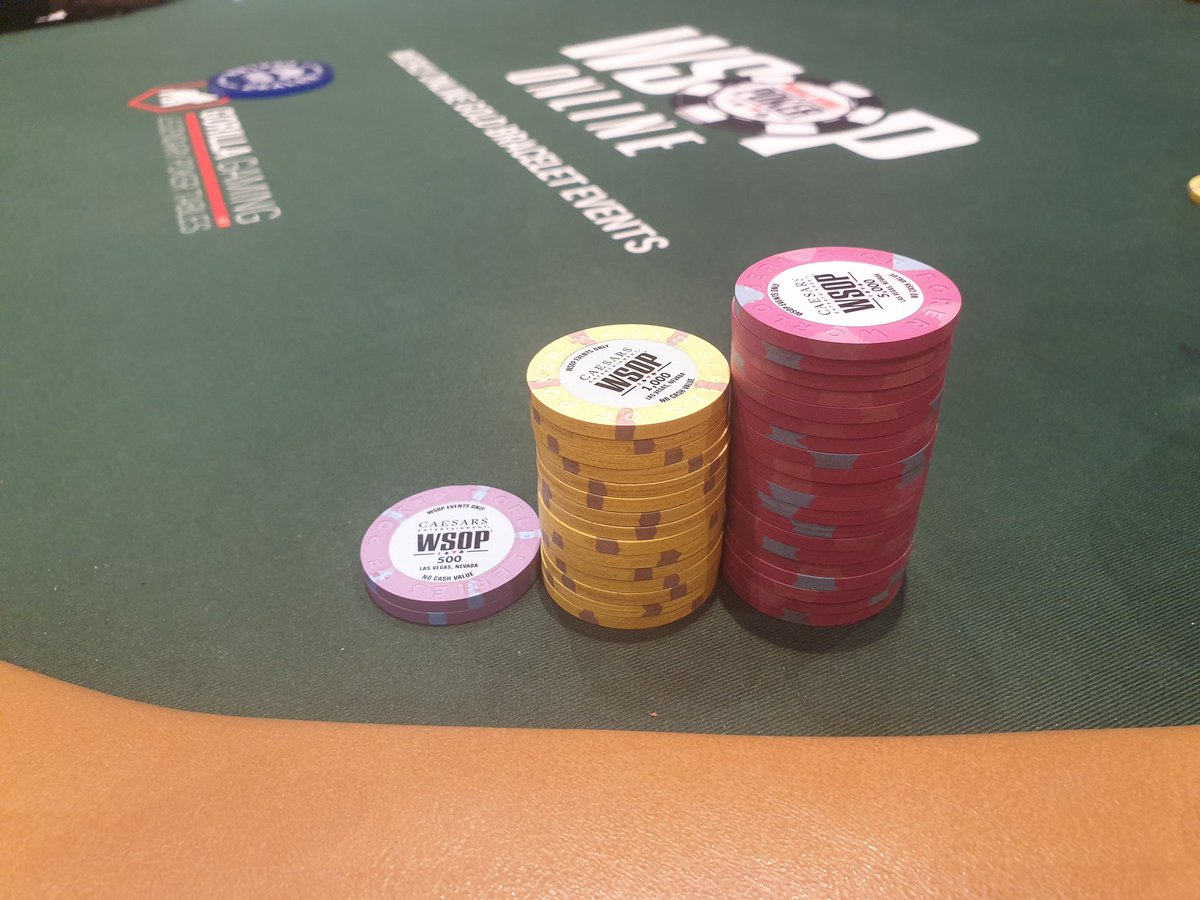 WSOP Day 21/40 : Un bag de chips

Aujourd'hui j'ai joué le 3K WSOP et bag 116K d'un starting à 40K.

La partie reprend à midi sur niveau 11 - 1000/2500 (46bb)
L'itm est vers le niveau 15.