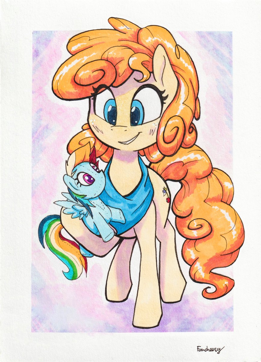 Ink and markers drawing for charity auction at the mini french convention Bastion Brony taking place this weekend ! :)