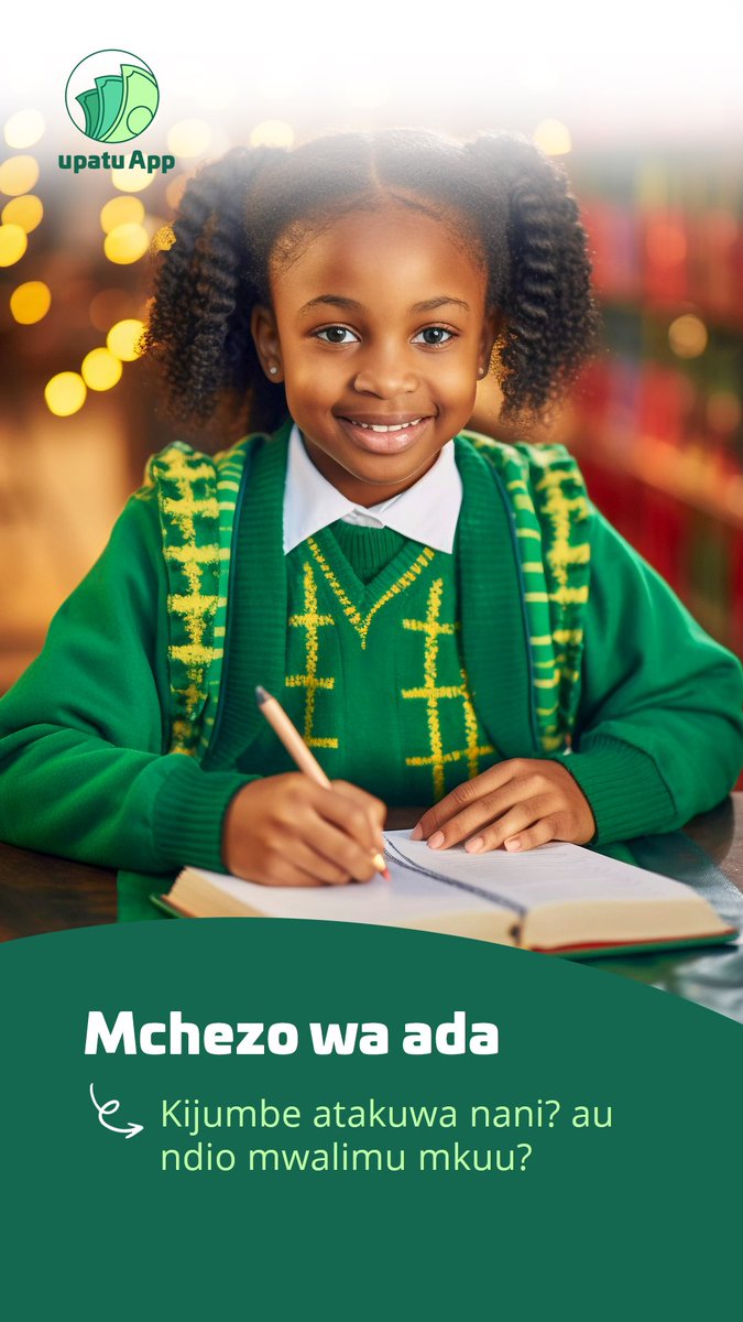 UpatuApp's tweet image. Atokee basi kijumbe wa kuliamsha dude #Mchezo wa Ada #Download UpatuApp kucheza kidigitali.