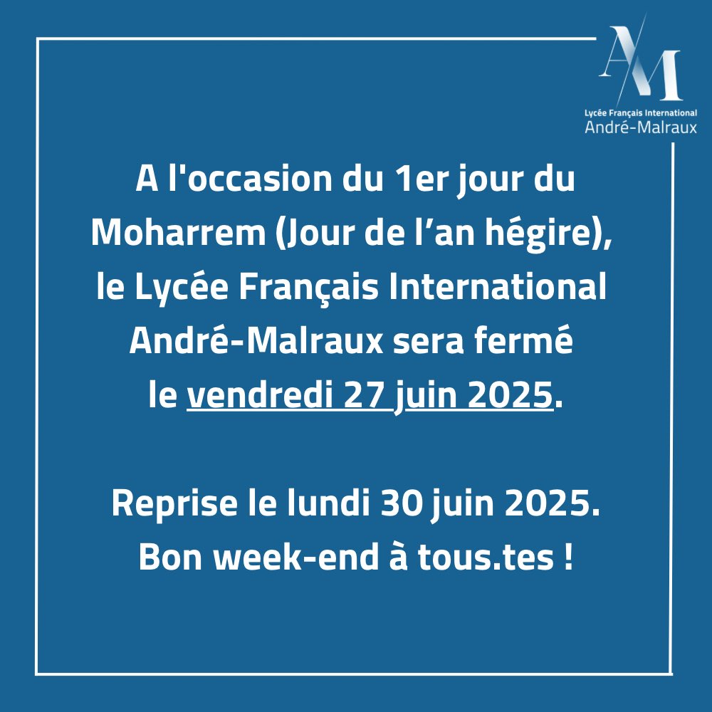 Lycée français international André-Malraux (@lfimalrauxrabat) on Twitter photo 