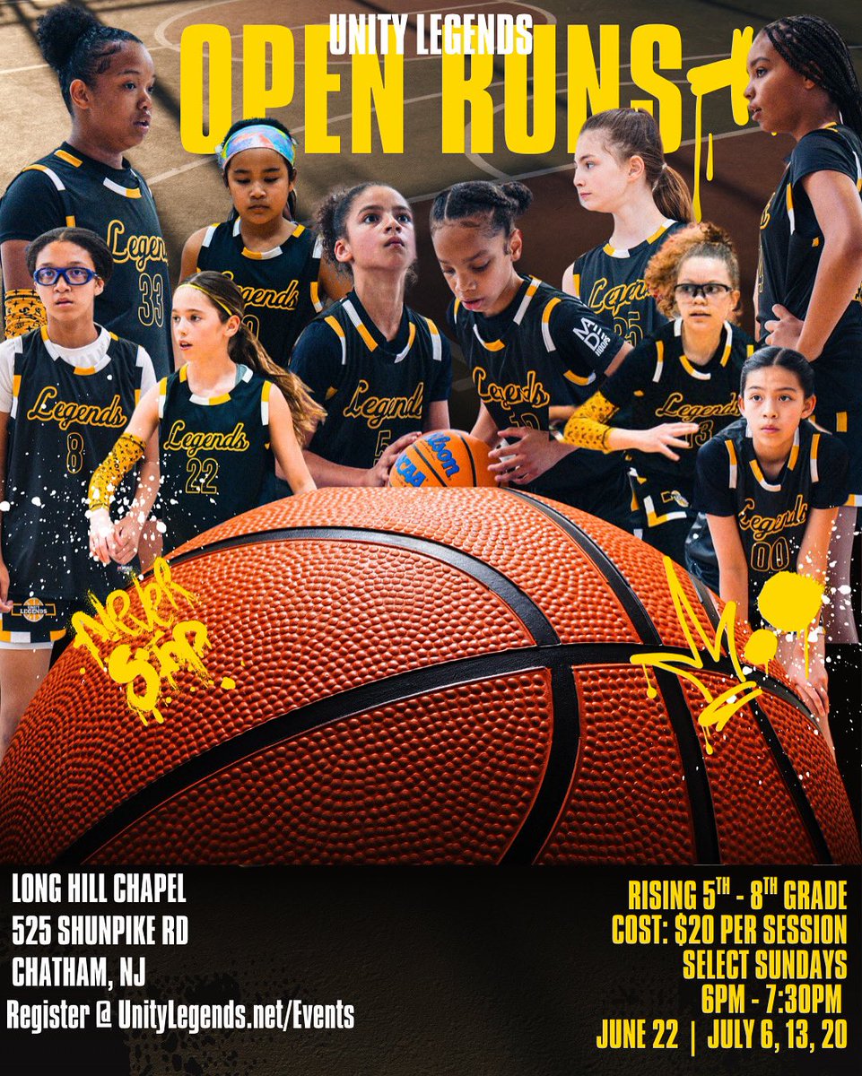 mackkfilms's tweet image. @Unity_HoopsNJ 5th-8th Grade open runs! You don’t want to miss it 🏀 #girlsaau #hoops #openruns #unitylegends #womenssports #ncaa