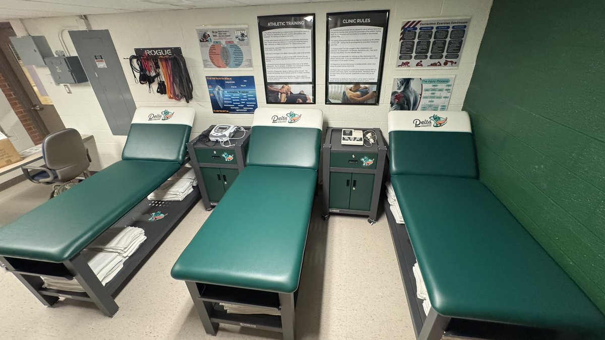Investing In Our Student-Athletes!🟢⚪️

We’re so excited to show off our brand new, customized, athletic training tables! We love that we’re able to invest in our student-athletes and provide top of the line equipment for them!🦆💪

#DCAthletics #GoDelta