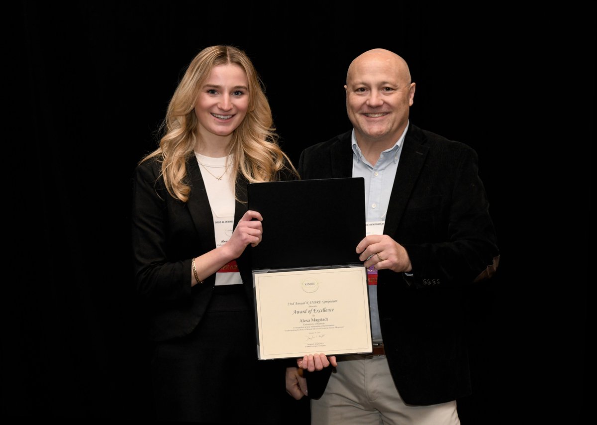 KansasINBRE's tweet image. Alexa Magstadt of @UnivOfKansas is now an Astronaut Scholar. We are honored to have you as part of the K-INBRE family, Alexa! #research #researchlife #WomenInSTEM
news.ku.edu/news/article/k…