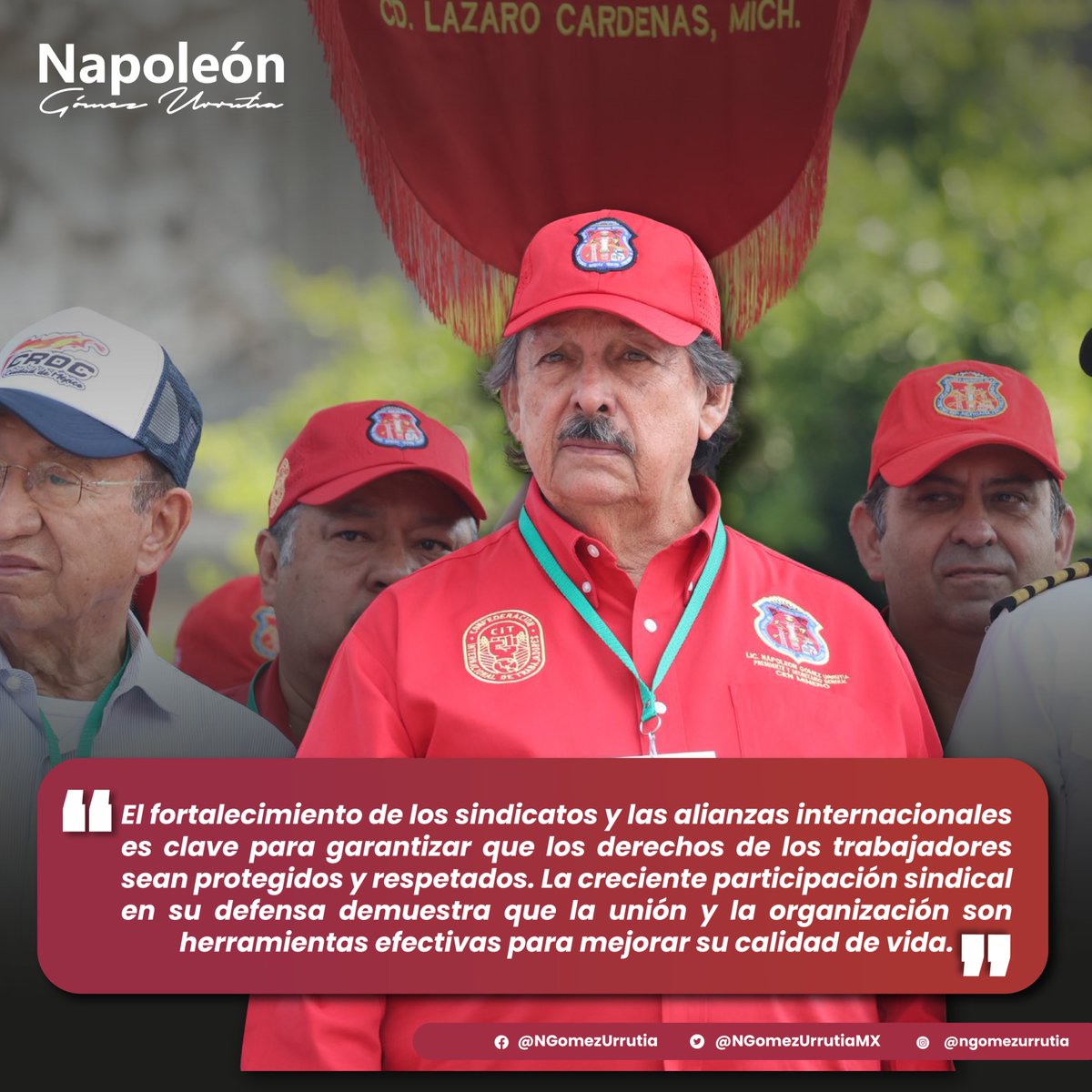 ¡En unidad somos más fuertes!

Sigamos consolidando el sindicalismo democrático en México que realmente proteja los derechos de la clase trabajadora.

Es crucial que la organización sindical sea una herramienta clave para construir un mundo laboral más digno, justo y próspero. 👷🏻